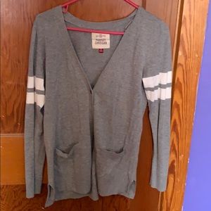 Grey Cotton Cardigan